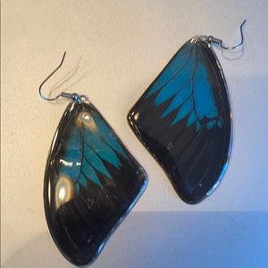 Butterfly Earrings with real wings
